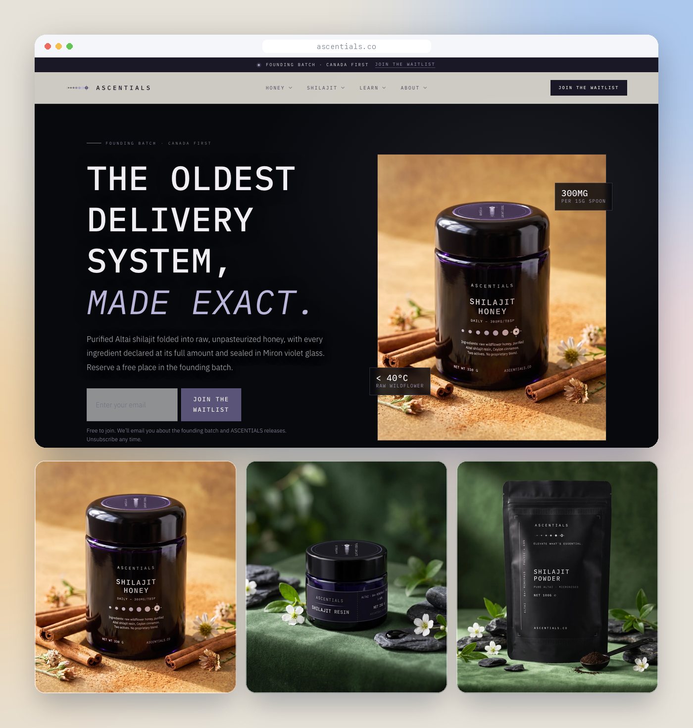ASCENTIALS: The oldest delivery system, made exact.