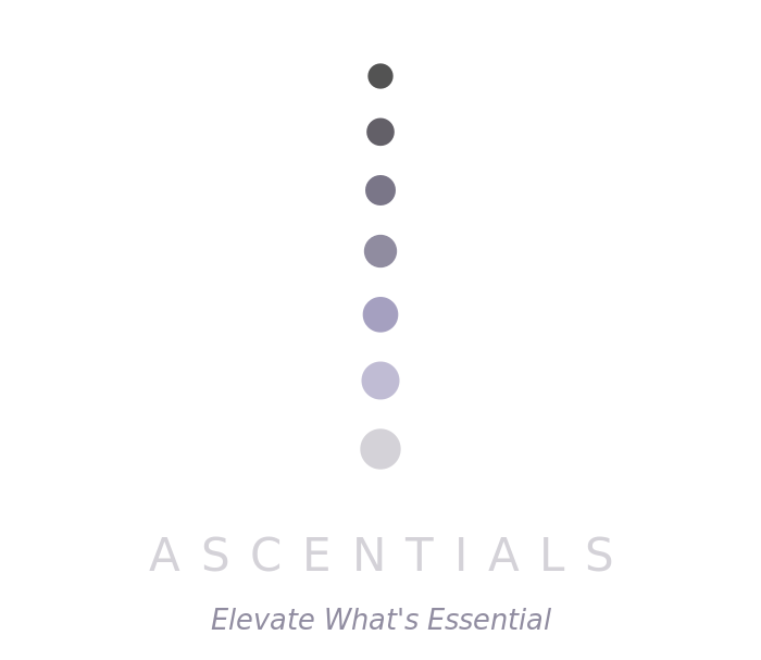 ASCENTIALS wordmark system