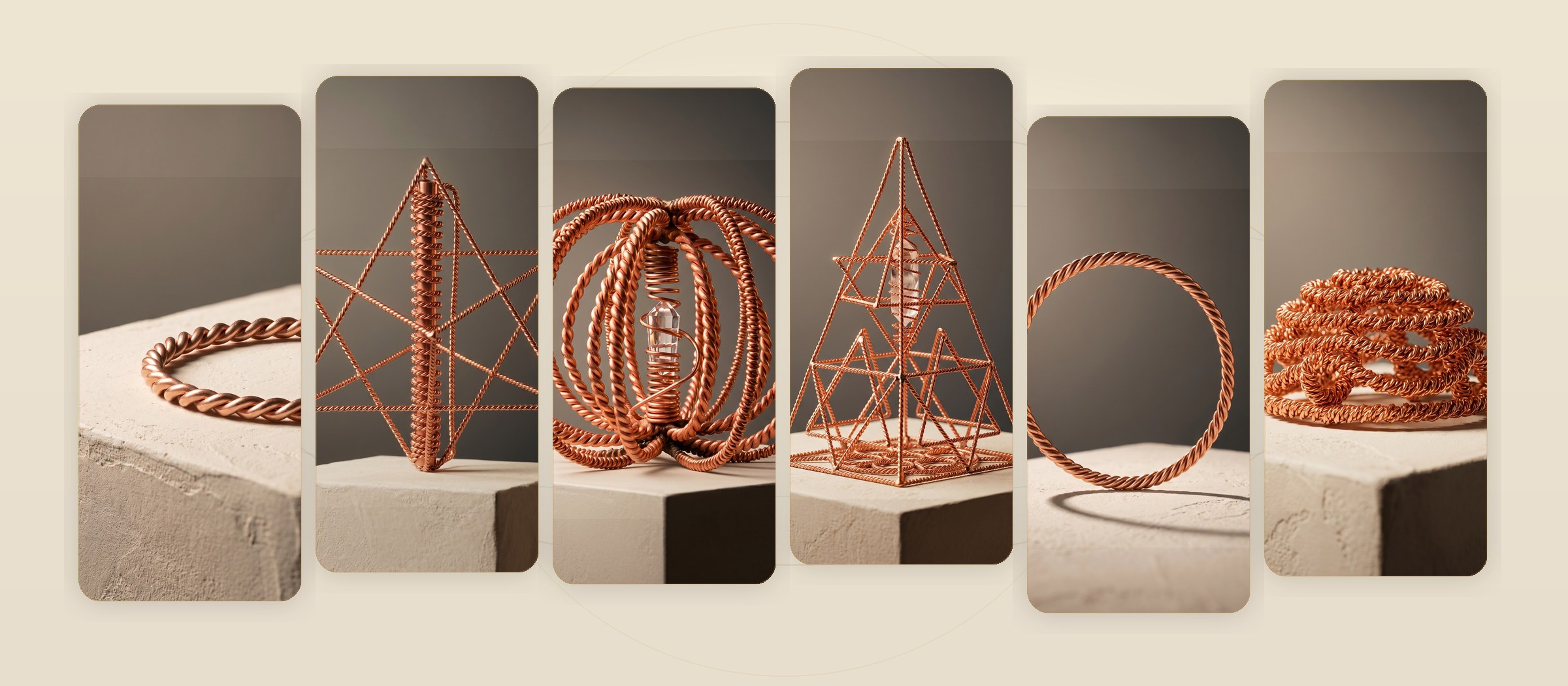 MOONAS MAGICKA hand-forged copper product system