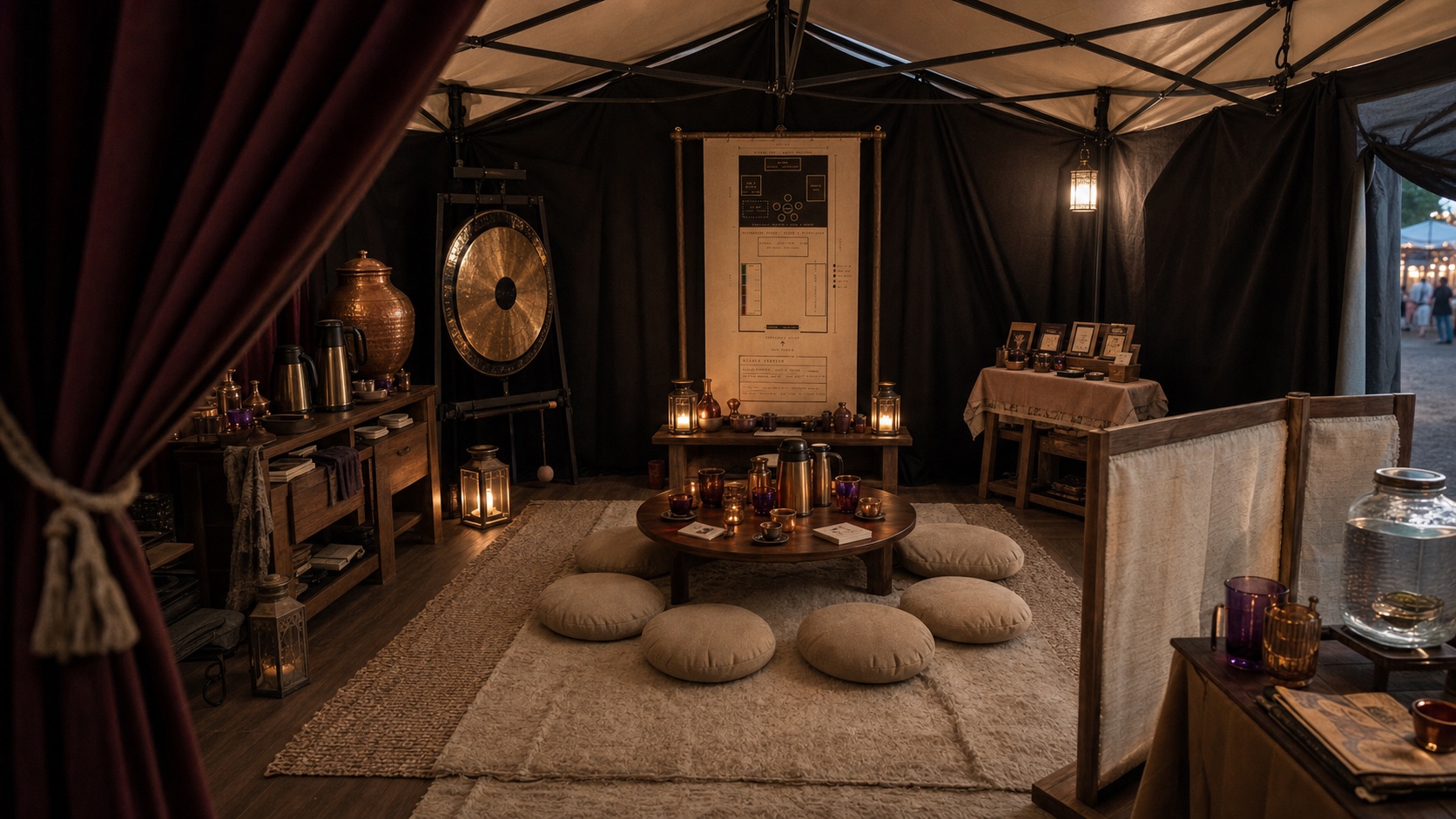 Wizard Apotheka ritual sanctuary interior